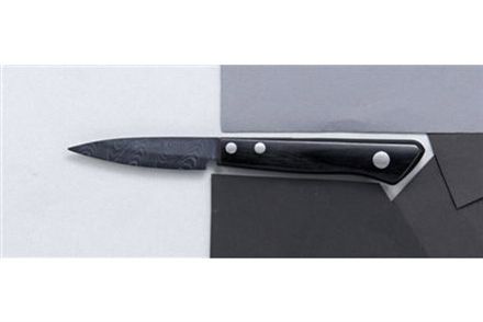 Skalkniv, 7,5 cm, svart blad
