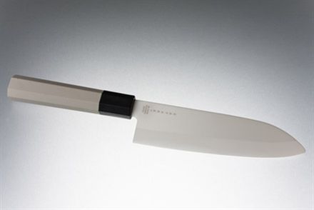 Satake Hi Tech Japansk kockkniv 15.5 cm, keramisk (vit)